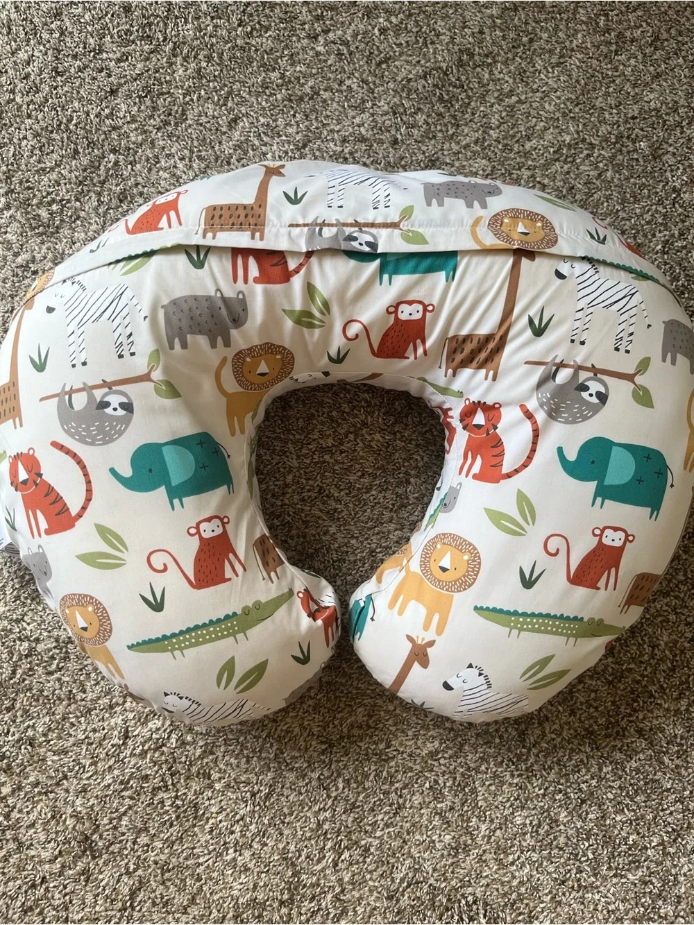 Boppy Pillow - Jungle Animals Removable Cover